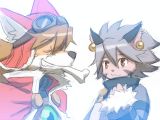 Red and Elh from the Solatorobo: Box Whistle Vow.